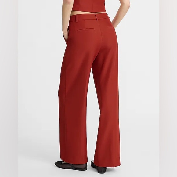 Express Red Boot Cut Flare Pants - Picture 3 of 4